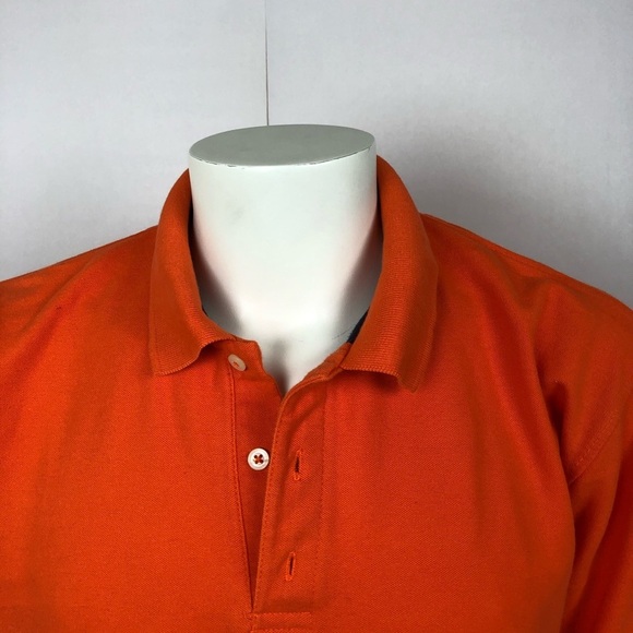 BEVERLY HILLS POLO CLUB Mens Polo Shirt Orange XXL - Picture 3 of 8